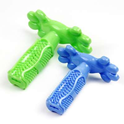 Durable Dog 12pcs/ctn Tooth Brush Stick Silicone Pet Dog Rubber Dog Teeth Clean Brush